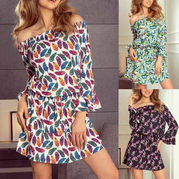 womail summer fashion women boho beach holiday off shoulder flare sleeves sundress vintage floral print lace up mini dress casual dress, Black;gray
womail summer fashion women boho beach holiday off shoulder flare sleeves sundress vintage floral print lace up mini dress casual dress, Black;gray