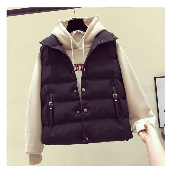 2021 vt short winter korean loose waistcoat versatile autumn women's et, Black;white
2021 vt short winter korean loose waistcoat versatile autumn women's et, Black;white