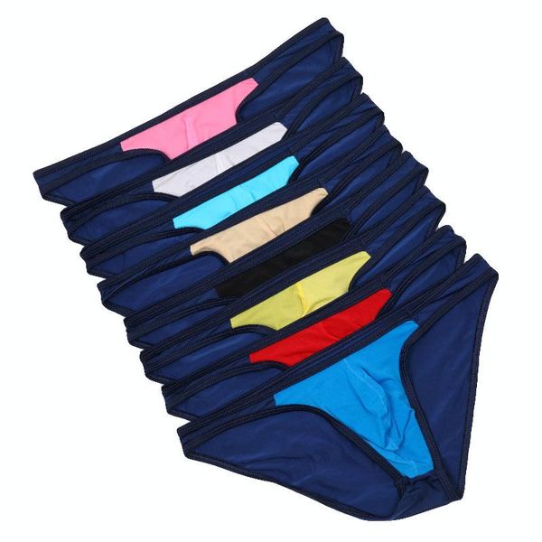 underpants 8pcs men's briefs u convex thin ice silk low waist bikini shorts underwear men pantie, Black;white
underpants 8pcs men's briefs u convex thin ice silk low waist bikini shorts underwear men pantie, Black;white