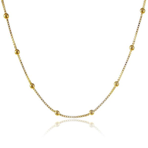 chains factory price 24k yellow gold color 2.5mm ball link chain necklace for women girls pure box 60cm jewelry gifts, Silver
chains factory price 24k yellow gold color 2.5mm ball link chain necklace for women girls pure box 60cm jewelry gifts, Silver