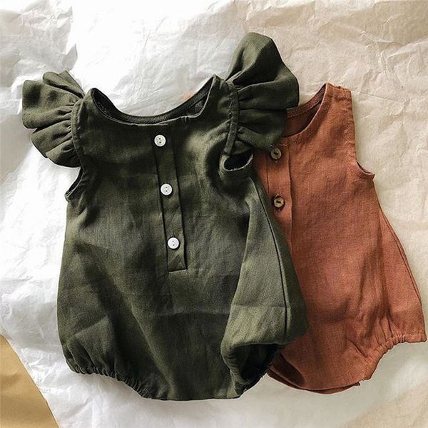 2021 newborn toddler baby boys girls summer ruffles sleeve button rompers jumpsuit baby cotton linen clothing outfits sunsuit, Blue
2021 newborn toddler baby boys girls summer ruffles sleeve button rompers jumpsuit baby cotton linen clothing outfits sunsuit, Blue