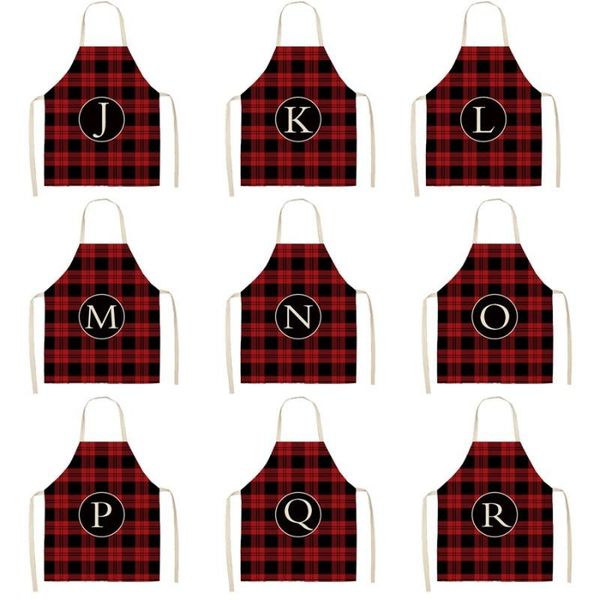 aprons 26 english letters red lattice apron for woman black maid dress chef waiter men
aprons 26 english letters red lattice apron for woman black maid dress chef waiter men