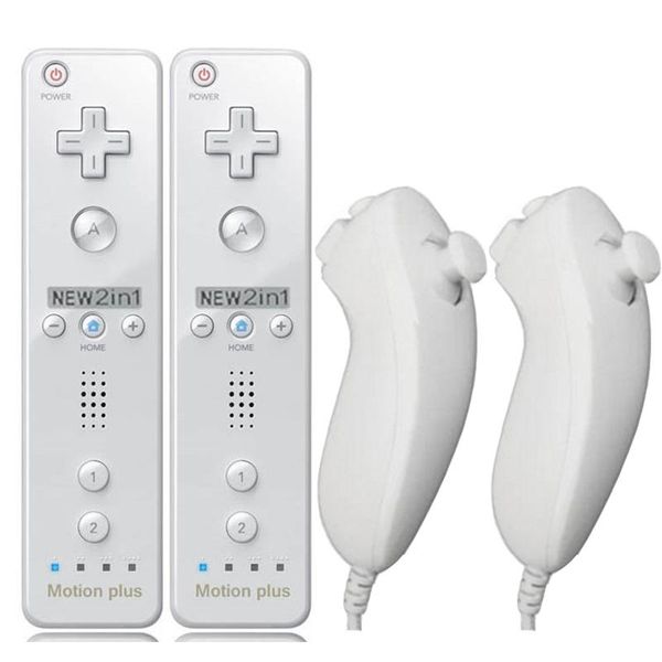 game controllers & joysticks 2pcs controller for wii remote gamepad built-in motion plus control ninetend wii/wii u console wireless pad
game controllers & joysticks 2pcs controller for wii remote gamepad built-in motion plus control ninetend wii/wii u console wireless pad
