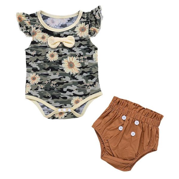 pudcoco 2021 summer 0-24m baby girl 2pcs set sunflower camouflage print bow flared short sleeve ruffled buttons shorts clothing sets, White
pudcoco 2021 summer 0-24m baby girl 2pcs set sunflower camouflage print bow flared short sleeve ruffled buttons shorts clothing sets, White
