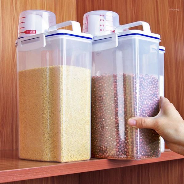 storage bottles & jars kitchen portable cupboard multigrain tank small plastic rice bucket with measuring cup moisture-proof sealed box
storage bottles & jars kitchen portable cupboard multigrain tank small plastic rice bucket with measuring cup moisture-proof sealed box