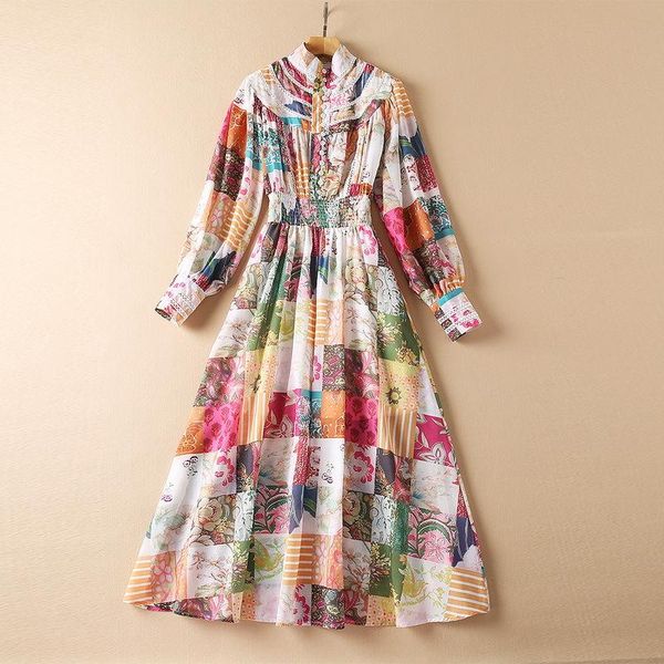 casual dresses european and american women's clothing winter 2022 floral print with long sleeve standing collar fashionable pleated dre, Black;gray
casual dresses european and american women's clothing winter 2022 floral print with long sleeve standing collar fashionable pleated dre, Black;gray
