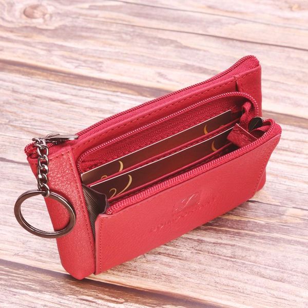 small multi pockets women wallets genuine cow leather lady coin purse female men card holder oil wax money bags with key ring, Red;black
small multi pockets women wallets genuine cow leather lady coin purse female men card holder oil wax money bags with key ring, Red;black