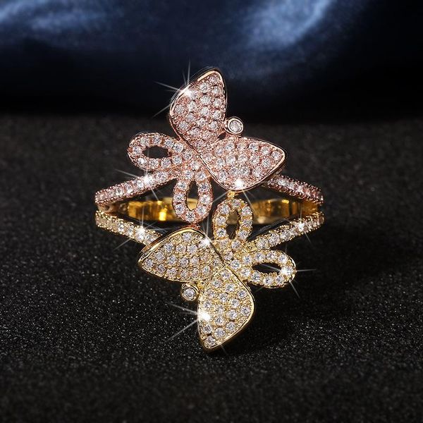 cluster rings cute gold butterfly ring for women with bling zircon stone adjustable fashion jewelry wedding engagement 2021, Golden;silver
cluster rings cute gold butterfly ring for women with bling zircon stone adjustable fashion jewelry wedding engagement 2021, Golden;silver