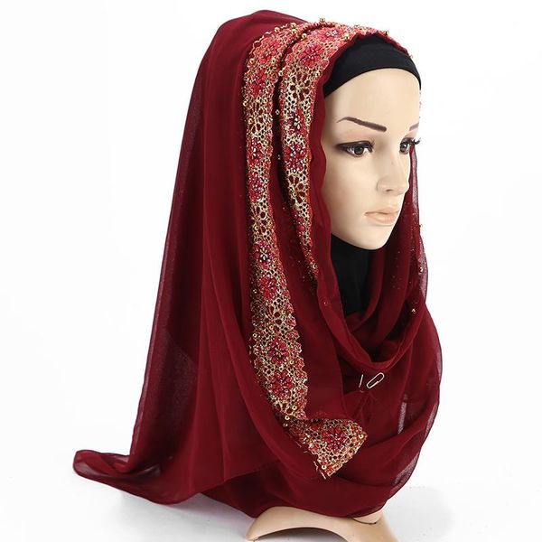 scarves 10 pcs women's lace chiffon silk gold beads scarf glitter floral plain hijab muslim pearl nice 9 color scarves/shawls 180*85cm, Blue;gray
scarves 10 pcs women's lace chiffon silk gold beads scarf glitter floral plain hijab muslim pearl nice 9 color scarves/shawls 180*85cm, Blue;gray