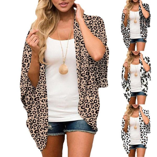 women's swimwear fashion womens crop y2k middle sleeve print chiffon cardigan beach loose easy tie-dye leopard summer beachwear, White;black
women's swimwear fashion womens crop y2k middle sleeve print chiffon cardigan beach loose easy tie-dye leopard summer beachwear, White;black