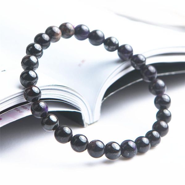 beaded, strands women lady stretch crystal natural stone round beads bracelet 7mm purple genuine sugilite drop, Black
beaded, strands women lady stretch crystal natural stone round beads bracelet 7mm purple genuine sugilite drop, Black