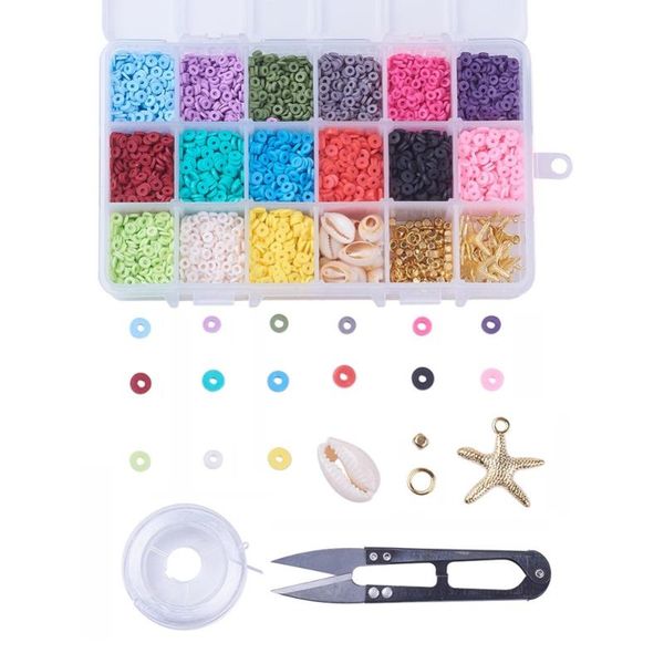 other 6mm clay heishi beads set pendants beading elastic wire with tool kit for diy bracelet necklace jewelry making accessories
other 6mm clay heishi beads set pendants beading elastic wire with tool kit for diy bracelet necklace jewelry making accessories