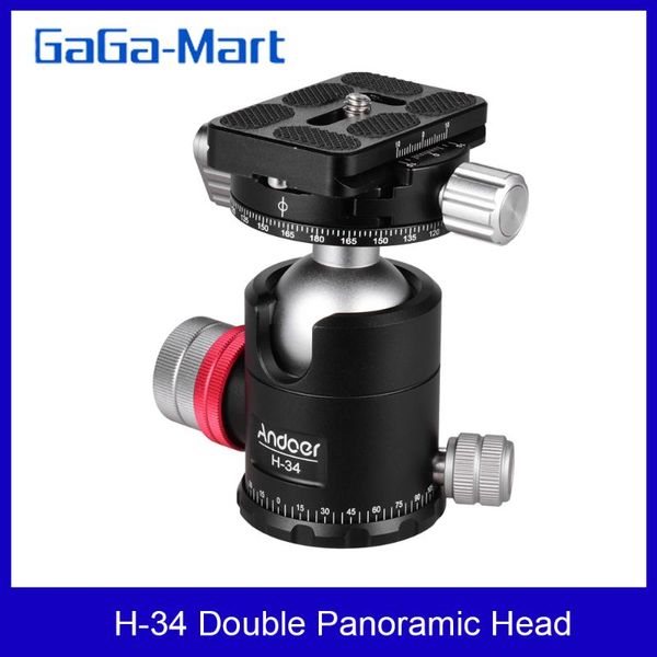 andoer h-34 double panoramic head cnc machining ball 34mm sphere for tripod monopod dslr ildc cameras max load 10kg heads
andoer h-34 double panoramic head cnc machining ball 34mm sphere for tripod monopod dslr ildc cameras max load 10kg heads