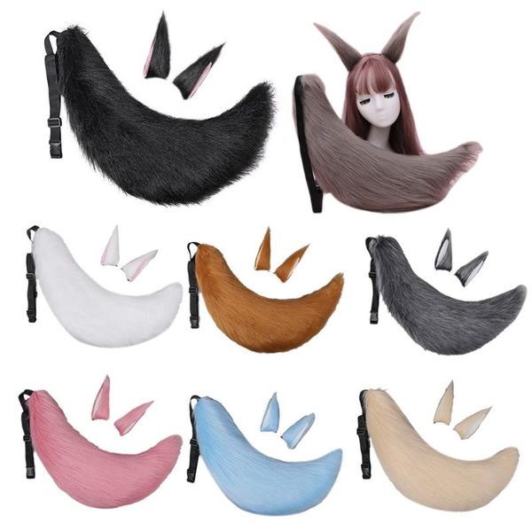 hair accessories women long fur animal wolf ears clip tail set plush headwear anime for halloween christmas cosplay, Slivery;white
hair accessories women long fur animal wolf ears clip tail set plush headwear anime for halloween christmas cosplay, Slivery;white