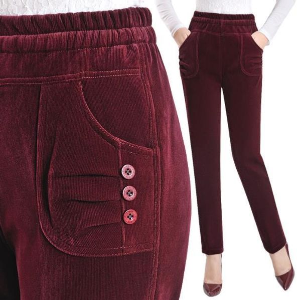 women's pants & capris ropaautumn and winter women corduroy plus velvet trousers size 4xl high elastic waist straight lm79, Black;white
women's pants & capris ropaautumn and winter women corduroy plus velvet trousers size 4xl high elastic waist straight lm79, Black;white