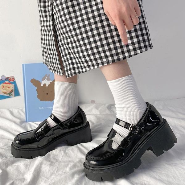 dress shoes women leather harakuju lolita jk student sweet girls mary jane japanese high heels round toe platform pumps, Black
dress shoes women leather harakuju lolita jk student sweet girls mary jane japanese high heels round toe platform pumps, Black