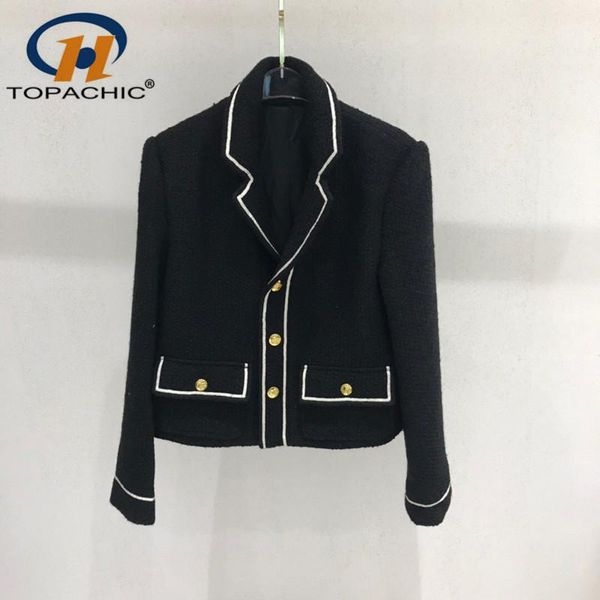 women's suits & blazers 7.14 wool tweed patchwork color lapel long sleeve short blazer coat women, White;black
women's suits & blazers 7.14 wool tweed patchwork color lapel long sleeve short blazer coat women, White;black