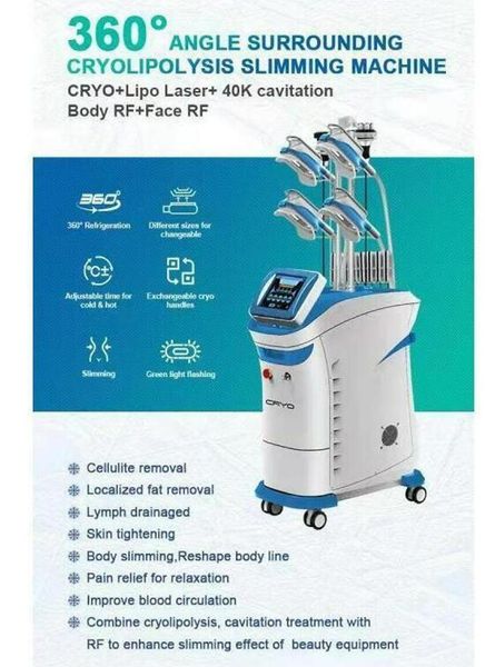 multifunction cryo slimming 360 cryotherapy 4 handles working together cryolipolysis+cavitation+rf+lipolaser double chin removal machine
multifunction cryo slimming 360 cryotherapy 4 handles working together cryolipolysis+cavitation+rf+lipolaser double chin removal machine