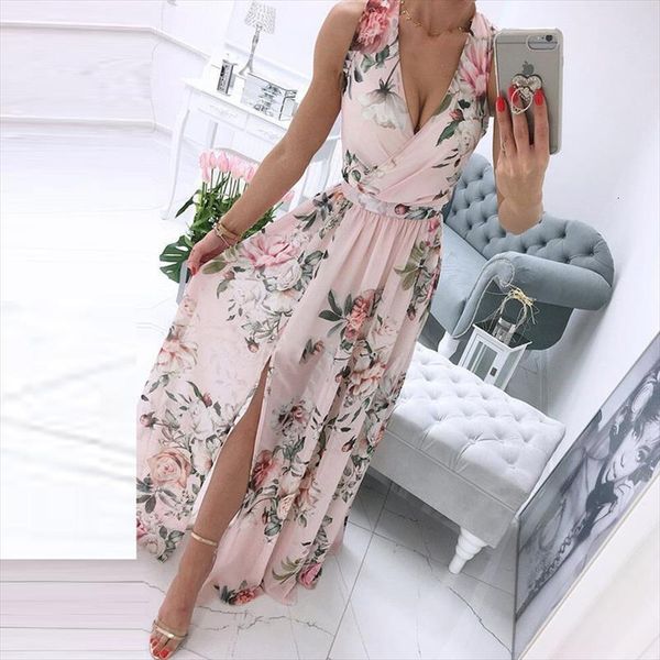 deep v neck women dresses split party elegant sleeveless maxi beach summer floral print chiffon long vestido, Black;gray
deep v neck women dresses split party elegant sleeveless maxi beach summer floral print chiffon long vestido, Black;gray