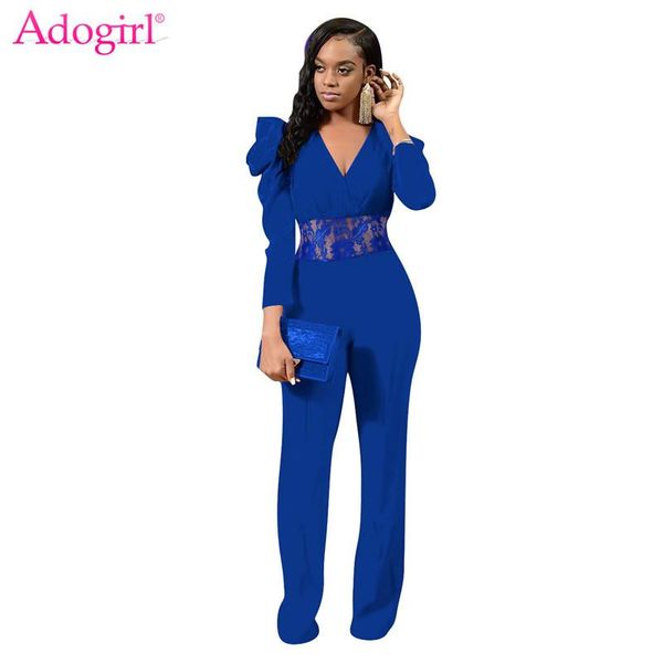 women's jumpsuits & rompers adogirl sheer lace waist patchwork women casual jumpsuit wrap v neck puff long sleeve loose romper wide leg, Black;white
women's jumpsuits & rompers adogirl sheer lace waist patchwork women casual jumpsuit wrap v neck puff long sleeve loose romper wide leg, Black;white