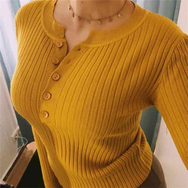 colorfaith winter spring women pullovers sweater knitted elegant buttons casual ladies jumpers bottoming sw9065 210806, White;black
colorfaith winter spring women pullovers sweater knitted elegant buttons casual ladies jumpers bottoming sw9065 210806, White;black