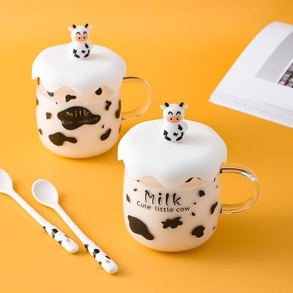 mugs cartoon milk cow glass mug clear coffee cup with lid ceramic spoon cute home office tea juice water birthday gift
mugs cartoon milk cow glass mug clear coffee cup with lid ceramic spoon cute home office tea juice water birthday gift