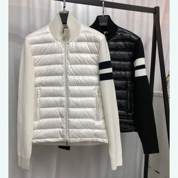 designer maya men's down jackets french brand knitted stitching women's down jacket parkas size 0-3, Black
designer maya men's down jackets french brand knitted stitching women's down jacket parkas size 0-3, Black