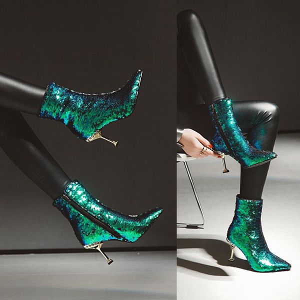 boots rhinestone high heel pointed side zipper short sequin cloth nightclub women's banquet, Black
boots rhinestone high heel pointed side zipper short sequin cloth nightclub women's banquet, Black