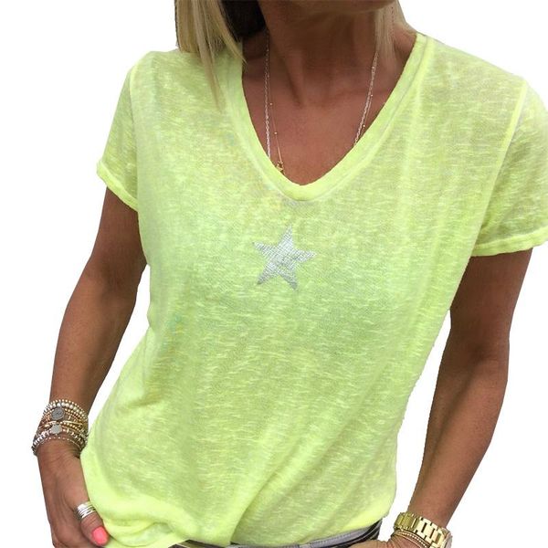 woman tshirts v-neck short sleeve casual pentagram print t shirt women style summer plus size ladies tshirt t-shirt s-5xl women's, White
woman tshirts v-neck short sleeve casual pentagram print t shirt women style summer plus size ladies tshirt t-shirt s-5xl women's, White