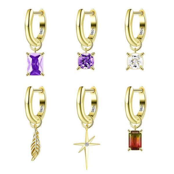 stud silverhoo cubic zirconia earring for women 925 sterling silver lady earrings daily using fine jewelry selling friend gift, Golden;silver
stud silverhoo cubic zirconia earring for women 925 sterling silver lady earrings daily using fine jewelry selling friend gift, Golden;silver