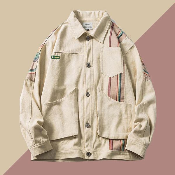 men's jackets 2021 autumn american retro tooling jacket men's loose couple bomber tide brand ins fashion men, Black;brown
men's jackets 2021 autumn american retro tooling jacket men's loose couple bomber tide brand ins fashion men, Black;brown