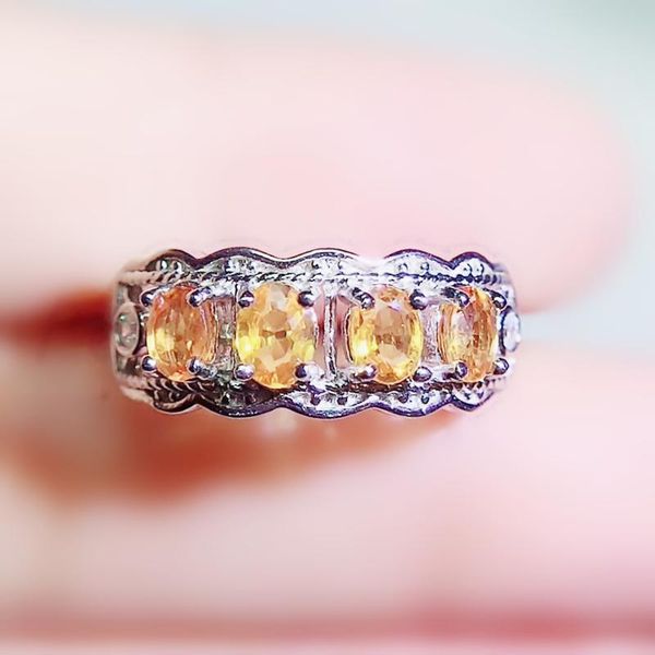 cluster rings per jewelry natural real citrine array style big ring 3*4mm 0.25ct*4pcs gemstone 925 sterling silver q204212, Golden;silver
cluster rings per jewelry natural real citrine array style big ring 3*4mm 0.25ct*4pcs gemstone 925 sterling silver q204212, Golden;silver