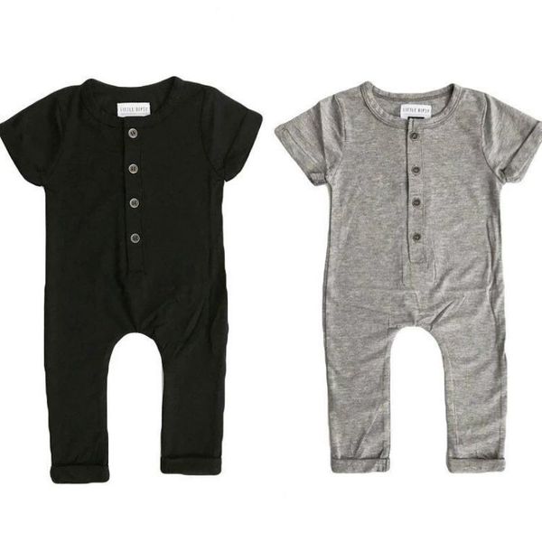 clothing sets toddler baby boys girls romper jumpsuit little girl boy solid button summer cotton rompers 0-24m, White
clothing sets toddler baby boys girls romper jumpsuit little girl boy solid button summer cotton rompers 0-24m, White