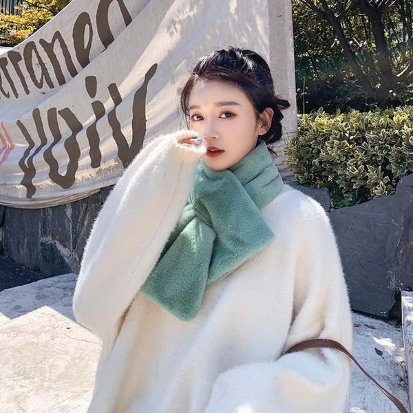 scarves korean hair autumn and winter scarf fashion hairy students wild bib temperament short paragraph warm head women, Blue;gray
scarves korean hair autumn and winter scarf fashion hairy students wild bib temperament short paragraph warm head women, Blue;gray