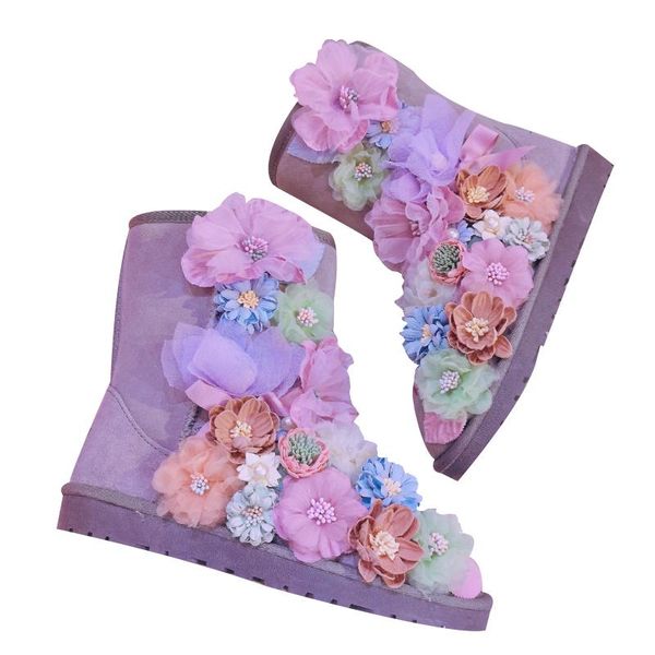 boots fashion 2021 winter luxury woman snow 3d flowers mid-calf cow suede warm plush fur shoes plus big size, Black
boots fashion 2021 winter luxury woman snow 3d flowers mid-calf cow suede warm plush fur shoes plus big size, Black