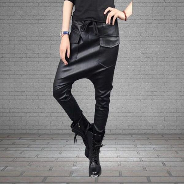 streetwear women pu multi pockets cargo harem pants hip hop casual joggers trousers fashion women's & capris, Black;white
streetwear women pu multi pockets cargo harem pants hip hop casual joggers trousers fashion women's & capris, Black;white