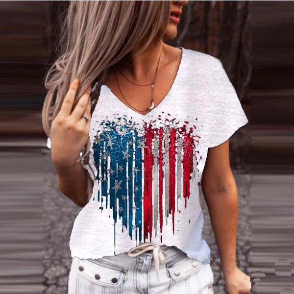 women's t-shirt women graphic usa flag american heart love summer lady womens clothing clothes tee female t shirt y2k zaraing, White
women's t-shirt women graphic usa flag american heart love summer lady womens clothing clothes tee female t shirt y2k zaraing, White