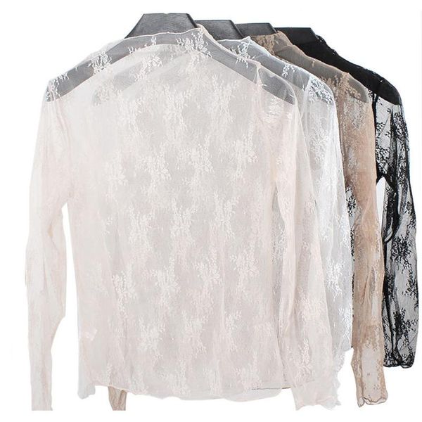 women long sleeve floral lace see through mesh sheer party clubwear night crew neck woman 2021 shirts t shirt women's t-shirt, White
women long sleeve floral lace see through mesh sheer party clubwear night crew neck woman 2021 shirts t shirt women's t-shirt, White