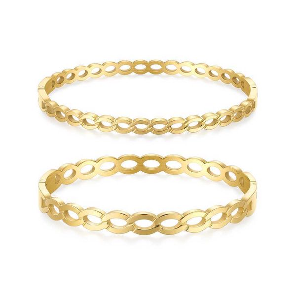 enfashion link chain bracelet for women stainless steel bangles 2021 gold color fashion jewelry pulseras mujer b212264, Black
enfashion link chain bracelet for women stainless steel bangles 2021 gold color fashion jewelry pulseras mujer b212264, Black