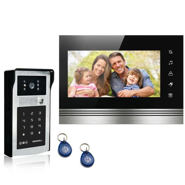 password id card door open video intercom system 7inch phone 700tvl color camera phones
password id card door open video intercom system 7inch phone 700tvl color camera phones