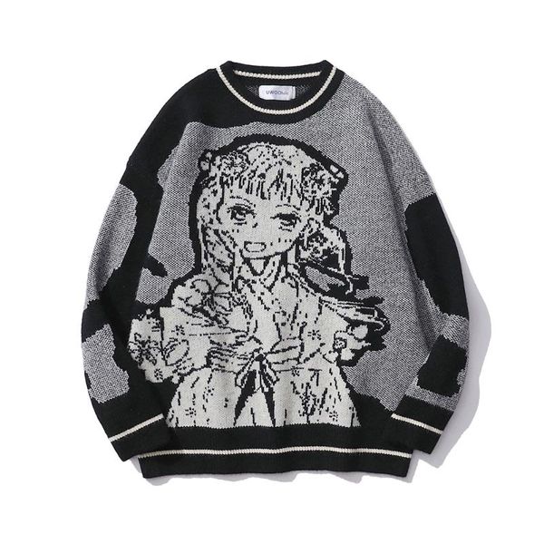women's sweaters goth women y2k sweater streetwear cartoon long sleeve winter knitted pullovers harajuku oversized, White;black
women's sweaters goth women y2k sweater streetwear cartoon long sleeve winter knitted pullovers harajuku oversized, White;black