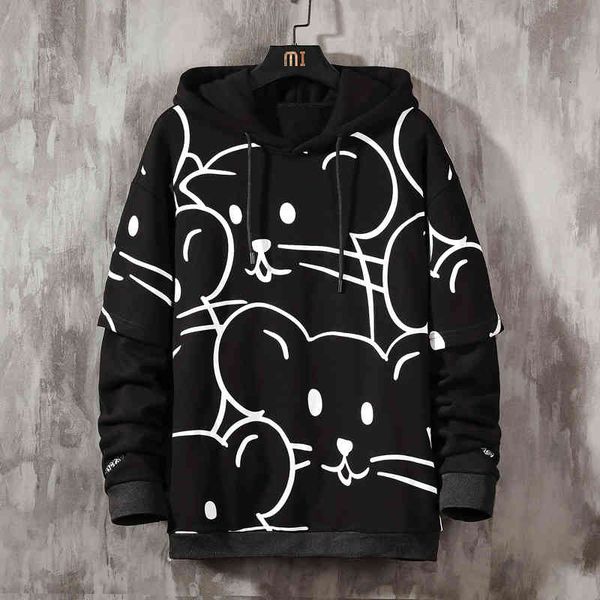 men's hoodies & sweatshirts spring autumn hoodie fashion trend loose big size m-5xl casual youth hooded drop j5n7, Black
men's hoodies & sweatshirts spring autumn hoodie fashion trend loose big size m-5xl casual youth hooded drop j5n7, Black
