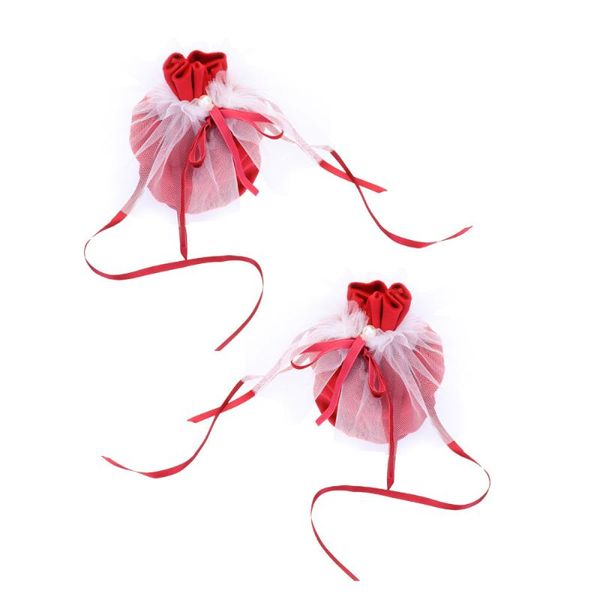 candy bags drawstring gift white gauze wedding creative delicate packages with pearl (red) wrap
candy bags drawstring gift white gauze wedding creative delicate packages with pearl (red) wrap