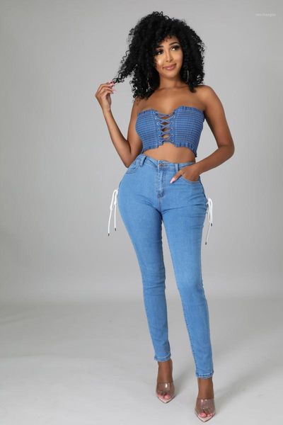 women's pants & capris 2021 leisure fashion street night club bandage personality trend jeans, Black;white
women's pants & capris 2021 leisure fashion street night club bandage personality trend jeans, Black;white