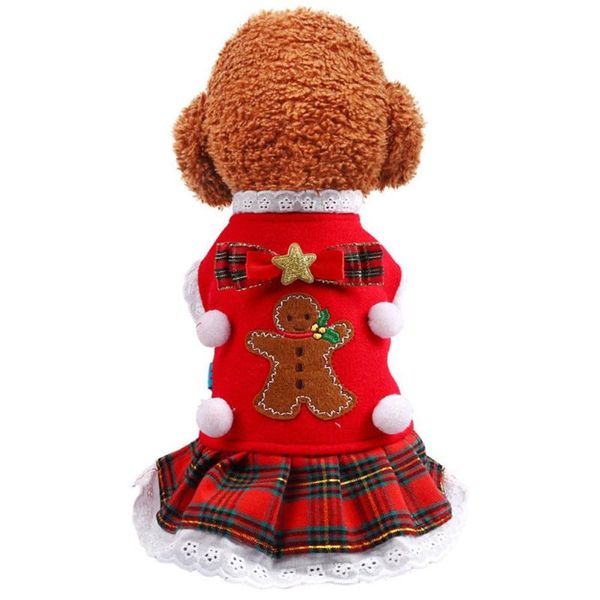 dog apparel yfashion christmas gingerbread pattern red plaid pet dress for teddy bichon dogs
dog apparel yfashion christmas gingerbread pattern red plaid pet dress for teddy bichon dogs