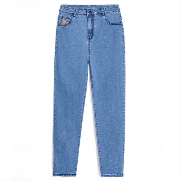 mom jeans high waist classic womens pants plus big large size oversize fashion jean femme black 40, Black;white
mom jeans high waist classic womens pants plus big large size oversize fashion jean femme black 40, Black;white