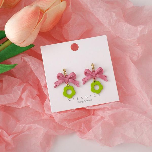 dangle & chandelier origin summer cute hollow korean contrast color pink bowknot earring for women fashion green jewelry pendientes, Silver
dangle & chandelier origin summer cute hollow korean contrast color pink bowknot earring for women fashion green jewelry pendientes, Silver
