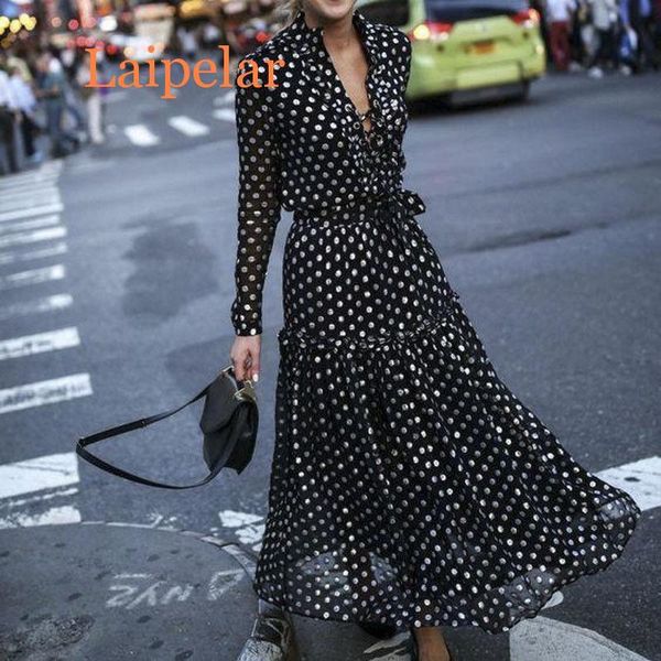 casual dresses bohemian style women dress vintage polka dot v-neck wrap elegant evening party high waist, Black;gray
casual dresses bohemian style women dress vintage polka dot v-neck wrap elegant evening party high waist, Black;gray