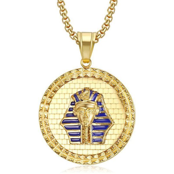 chains hip hop egyptian pharaoh pendant necklace for men wholesale gold color stainless steel round egypt jewelry drop, Silver
chains hip hop egyptian pharaoh pendant necklace for men wholesale gold color stainless steel round egypt jewelry drop, Silver
