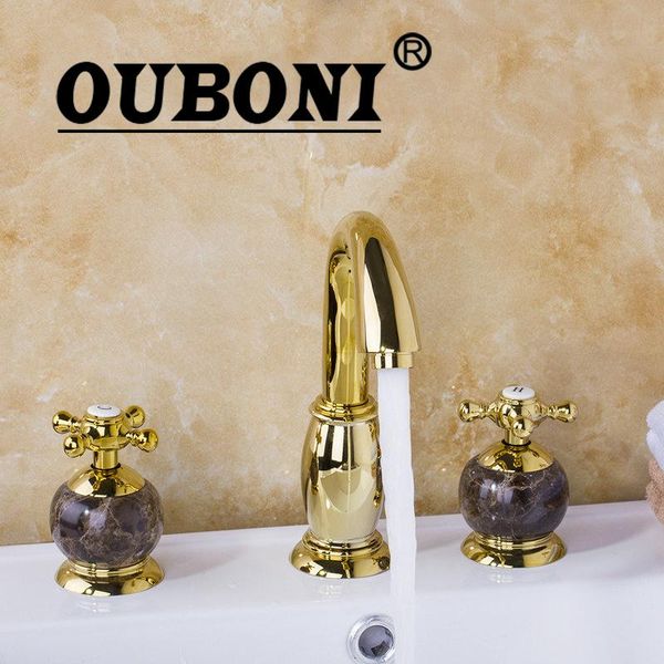 bathroom sink faucets ouboni luxury golden plated faucet jade body 3pcs set polish bathtub shower basin mixer tap
bathroom sink faucets ouboni luxury golden plated faucet jade body 3pcs set polish bathtub shower basin mixer tap